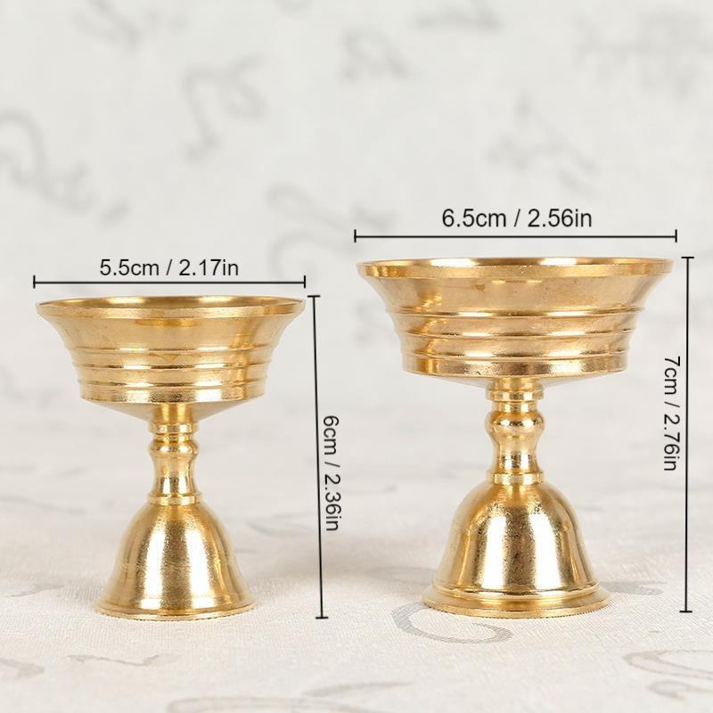 

1pc Copper Butter Lamp Holder Long Lamp Candle Holder, Hold Candles Copper Mug Home Decoration,Photography Anniversary