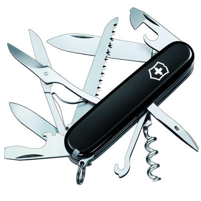 VICTORINOX Huntman Μαύρο Εξωτερικού Χώρου Κάμπινγκ Εξωτερικού Χώρου Πολυεργαλείο Πολυεργαλείο Έκτακτης Ανάγκης Πρόληψη Καταστροφών Πολύ Βολικό Συμπαγές Ψαλίδι Πριόνι []1.3713.3
