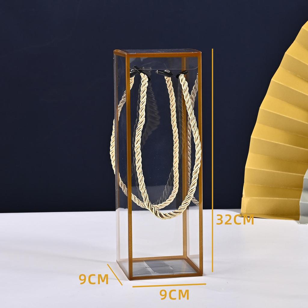 Transparent PVC Candy Box for Weddings and Christmas Snowflakes