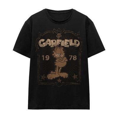 T-shirt da Donna Garfield Est 1978 S-2XL, Nera