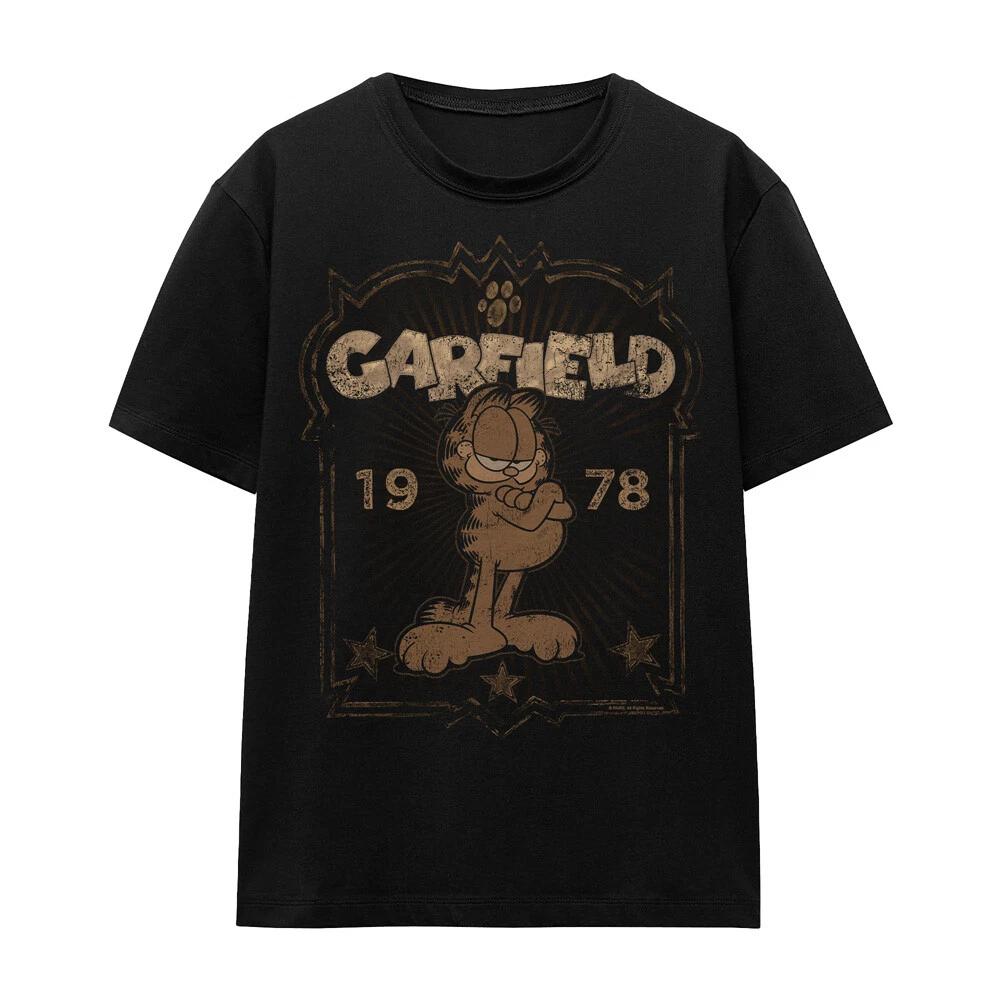 Garfield Est 1978 Ladies T-Shirt S-2XL, Black 2XL