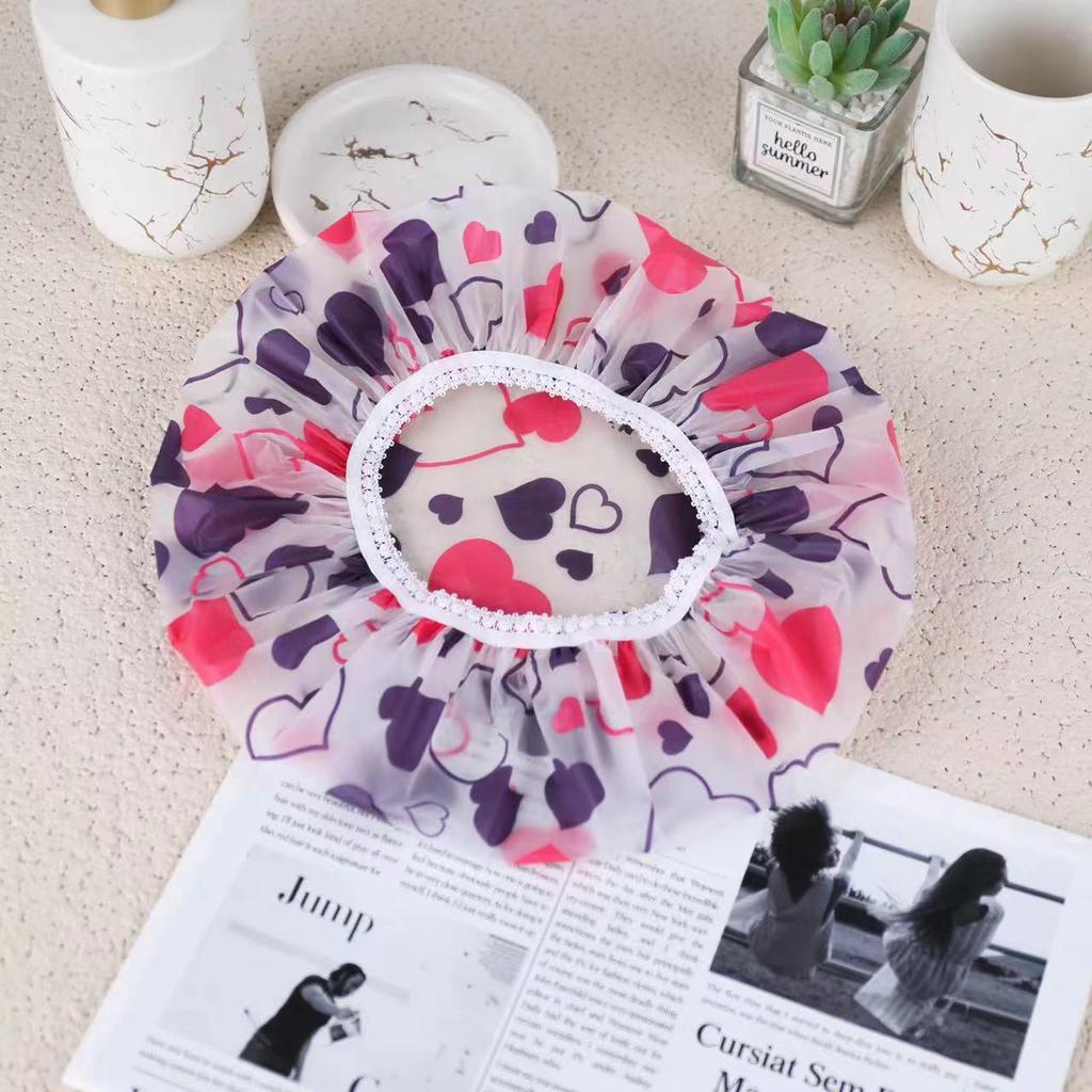 Waterproof Disposable Shower and Bath Cap for Women - Thickened, Enlarged, and Anti-Smoke Design