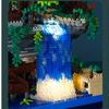 Tree House Mini Diamond Block Particle Peach Blossom Pool Traditional With Light Chinese Architecture Building Blocks Kids Gifts