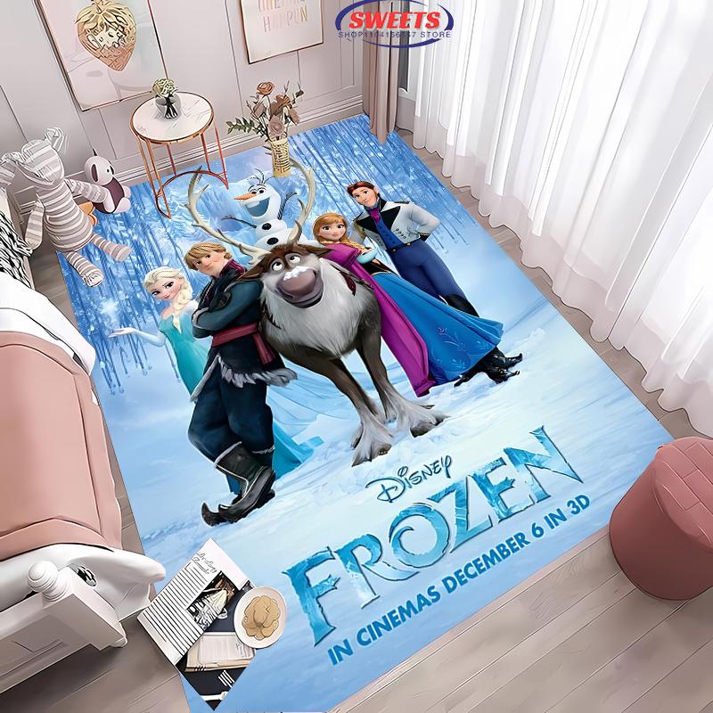 

Disney Крижане серце Ельза Магічний Крижаний Килим для Декору Кімнати Красивої Дівчинки Килим Килимок для Дивана 17 Стилів на Вибір, Теплий Подарунок для Дітей Дівчини 120*160cm