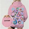 KPop Demon Hunters Cute Animated Characters Print Casual Fashion Daily Hoodie Women's Oversized Comfortable Hoodie