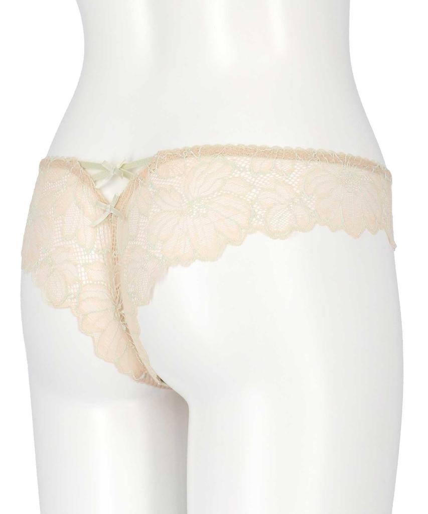 Panties Glamour Rich Lightweight Underarm BYJ685 Pair with Thong Panties PYJ585 OR M Amphi/Wacoal T-back [Glama-Rich Panties] Women's