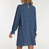 Abito Lungo da Donna alla Moda 2026 con Ricamo a Bolle, Pompon e Tessuto Jacquard a Manica Lunga
