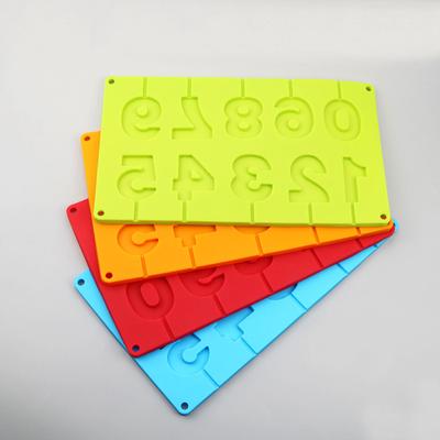 Silicone World 0-9 Silicone Numbers Mold Chocolate Mold Bake Moulds Digital Shape Fondant Cake Jelly Pastry DIY Cake Tools