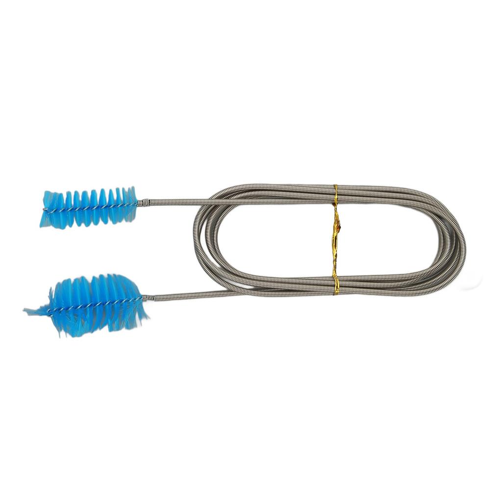 Aquarium Filter Hose Brush Bendable Flexible Double Ended Pipe Cleaner Brush for Fish Tanks Pumps Pipes Blue