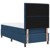 Box Spring Bed with Mattress and Headboard Blue 100 x 200 cm Fabric