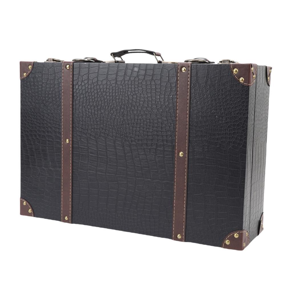 Vintage Suitcase Storage Box Travel Style Decorative Storage Luggage Decor For Birthday Wedding Decoration Photography Props