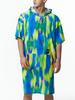 SENTI [Saw-Pc01] Beach Poncho Punch Crush Gn