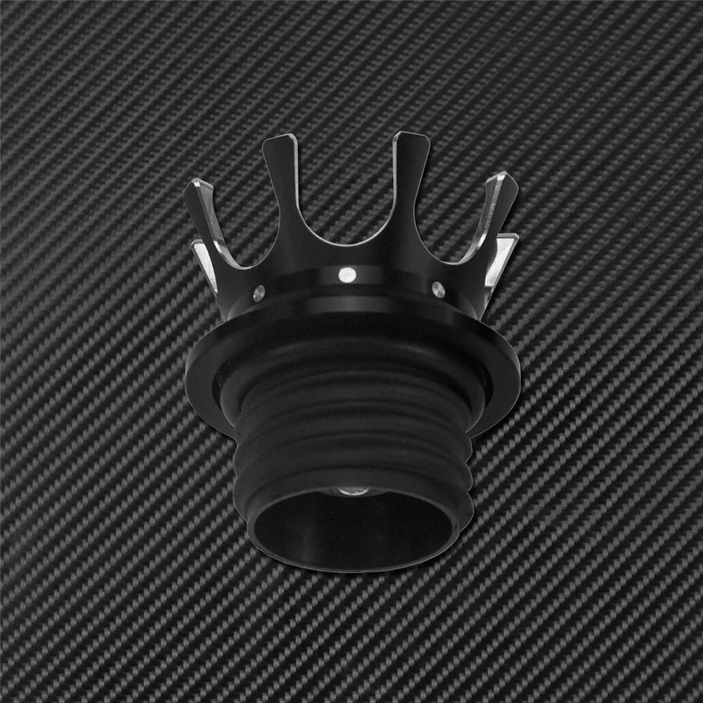 Motorcycle King Crown Style Gas Fuel Tank Cap Vented Right-hand Thread For Harley Sportster XL Touring Dyna Fat Bob FXDF Softail