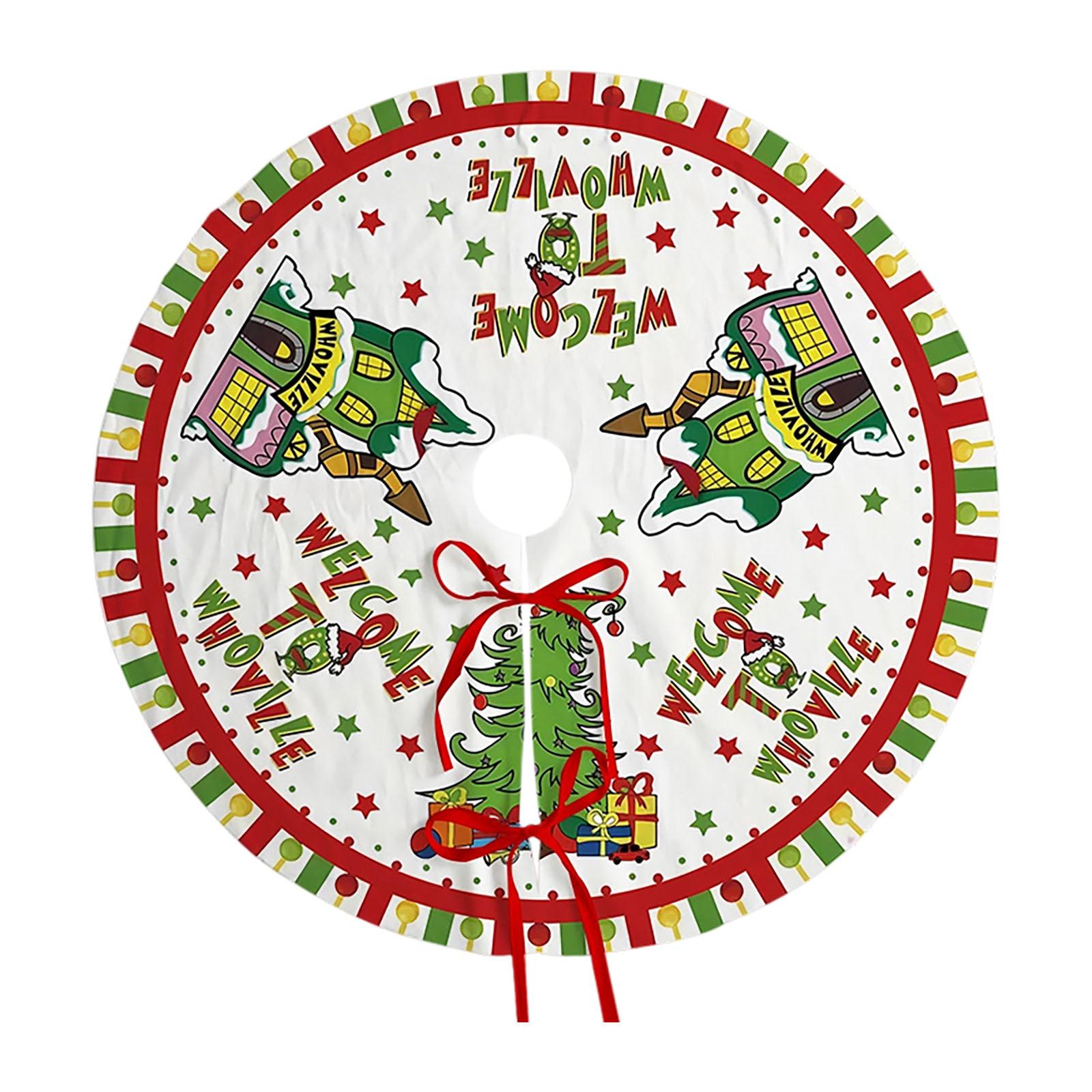 

120cm Christmas Tree Skirt Christmas Tree Bottom Decoration Tree Skirt Tree Bottom Decoration One Size