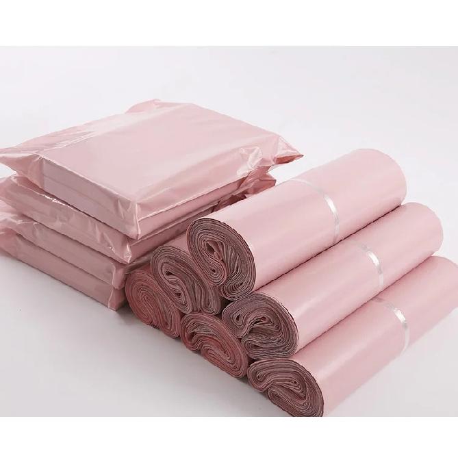New Light Pink PE Plastic Self-seal Mailbag Poly Envelope Waterproof Postal Courier Bag Waterproof Packaging Postal Bags