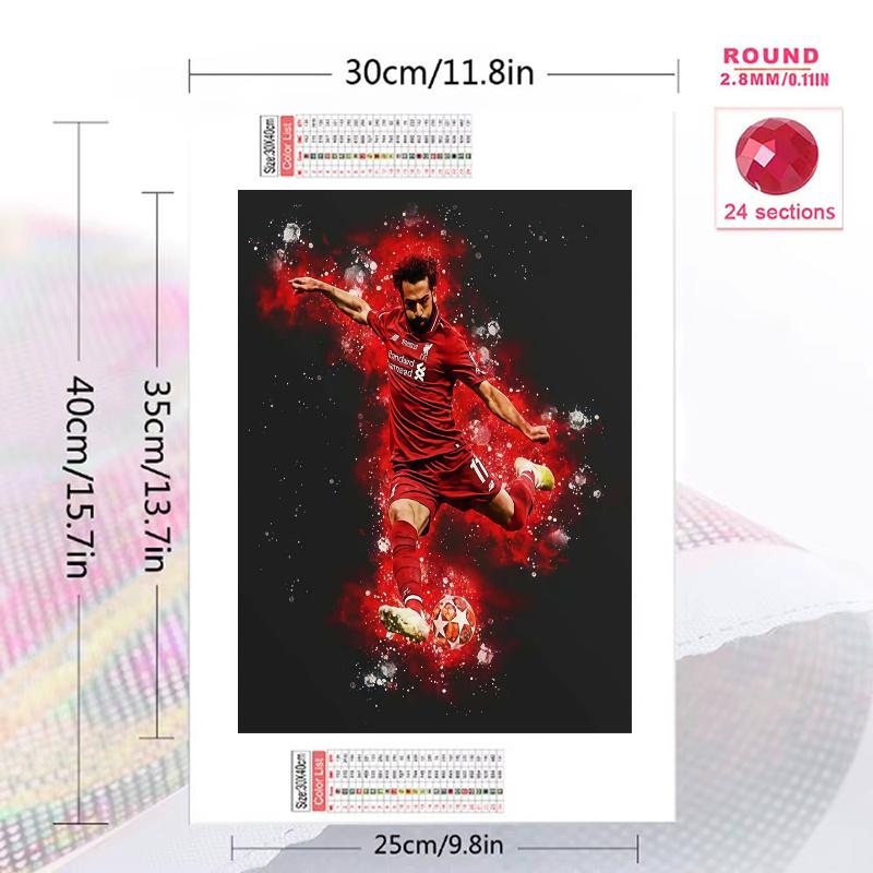 Liverpool FC poster 100% Round Full Drill 5D DIY Diamond Painting Embroidery Cross Stitch Rhinestone Décor