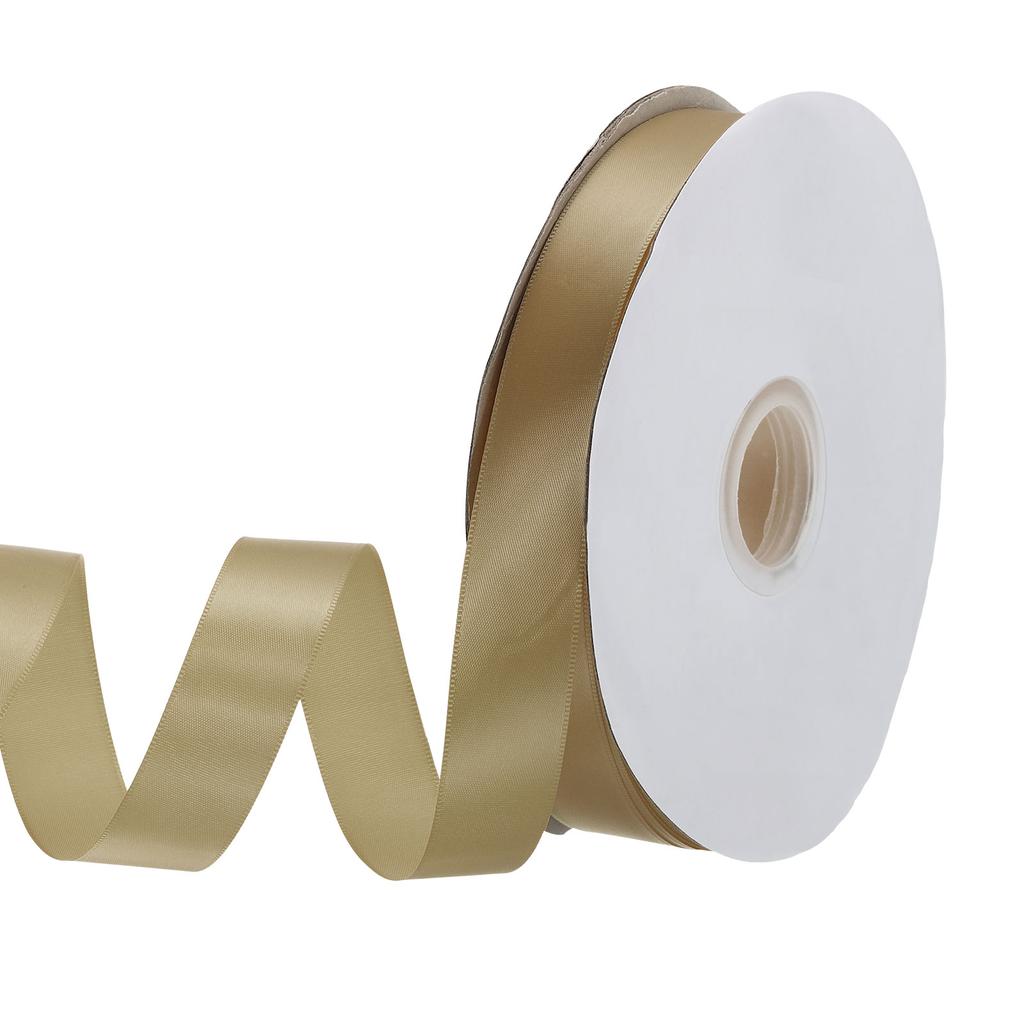 Jednostronna rypsowa wstążka poliestrowa satynowa wstążka jednokolorowa wstążka z tkaniny do rękodzieła dekoracji ślubnych pakowania prezentów 1"x100 jardów