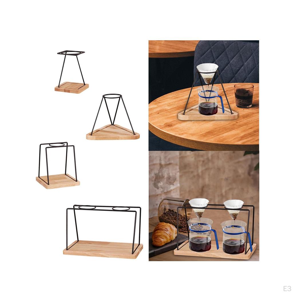 Übergießständer, Kaffeegetränkebereiter, Holzsockel, Eisenrahmen, Station, Filterhalter