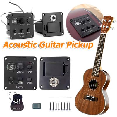 Przetwornik do gitary akustycznej EQ Korektor Piezo Przetwornik Klasyczny EQ Tuner do gitary akustycznej Przetwornik Piezo do Fishman ISYS+ Akcesoria