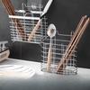 Wall-mounted Chopstick Holder Tableware Household Non-perforated Chopstick Basket Storage Rack Spoon Kitchen Draining Rack