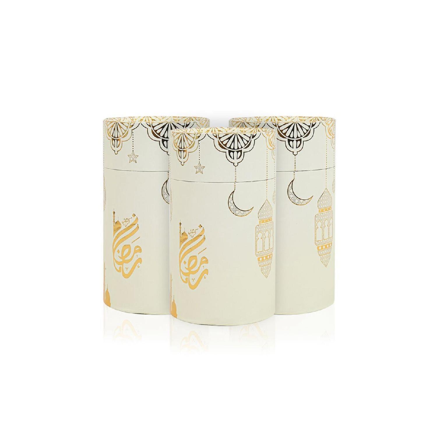 

Ramadan Mubarak Cream Cylinder Box (18 10) вершковий