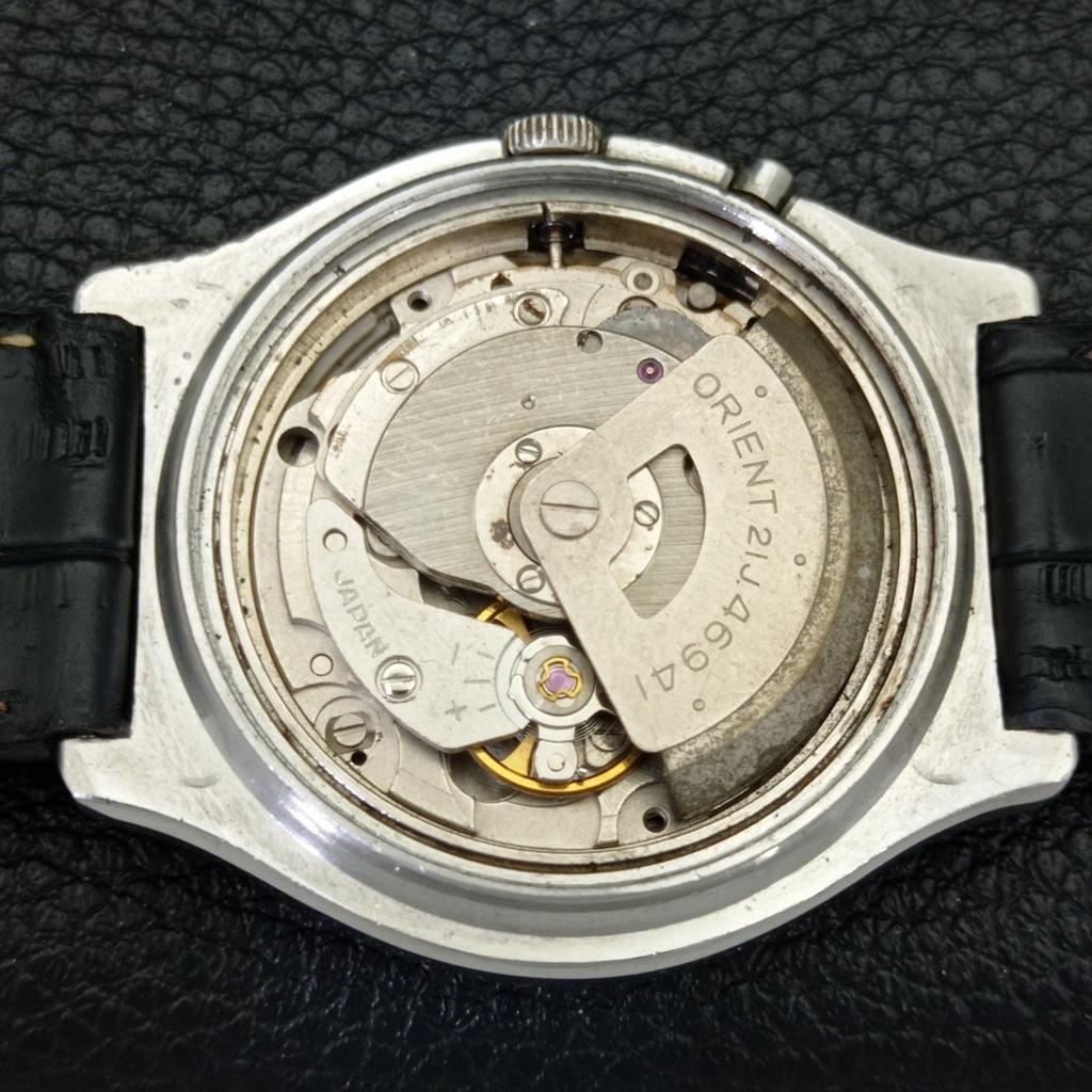 VINTAGE ORIENT AUTOMATIC 46941 JAPAN MENS BLACK COLOR DIAL WATCH a700623-5 R204-a700623