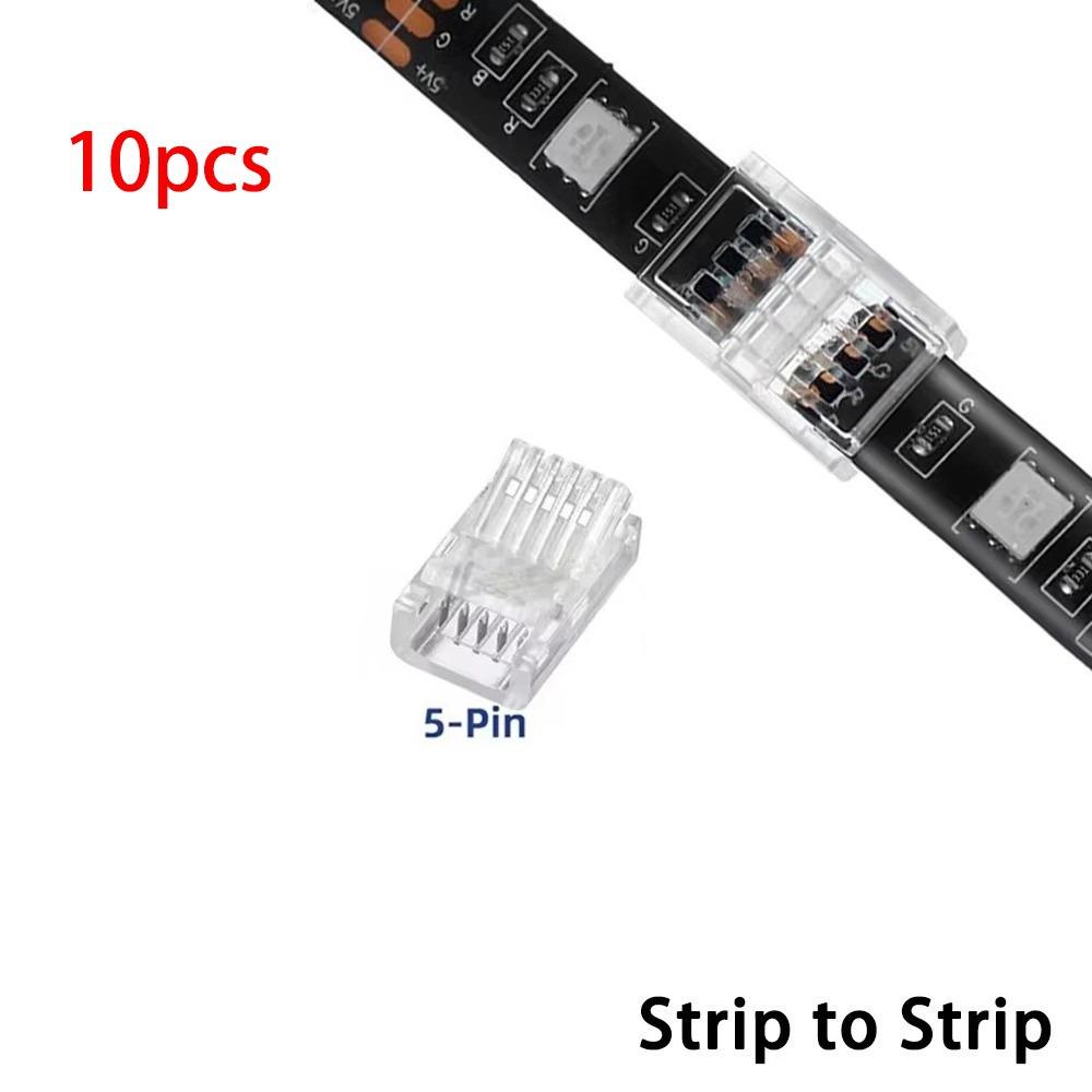 2Pin 3Pin 4Pin 5Pin Crystal Buckle for Light Strip Head 10MM LED To Strips  for SMD Strip Light