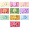 New Twist Children's Headband, Baby Soft Nylon Lift Flower Seamless Wide Headscarf, Baby Headband