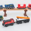 Elektrische Eisenbahn Magnetisches Auto Diecast Slot Passend für alle Marken Holzeisenbahn Schiene Eisenbahn Elektrische Schiene Eisenbahn Für Kinder Kinderspielzeug