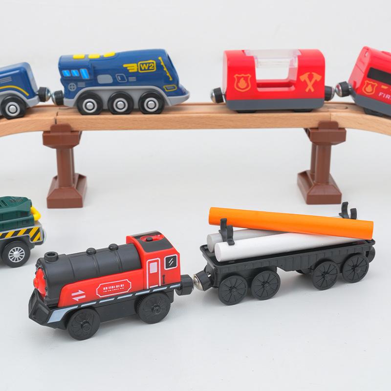 Elektrische Eisenbahn Magnetisches Auto Diecast Slot Passend für alle Marken Holzeisenbahn Schiene Eisenbahn Elektrische Schiene Eisenbahn Für Kinder Kinderspielzeug