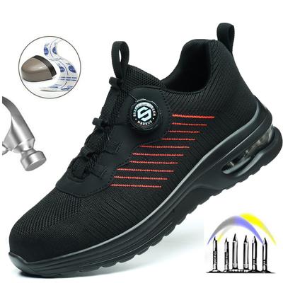 Men's Lightweight Steel Toe Safety Shoes Puncture-Protective Indestructible Work Boots Comfortable Footwear for Men
