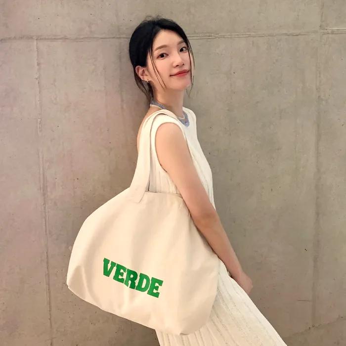 Color Typography Eco Bag (Ivory)