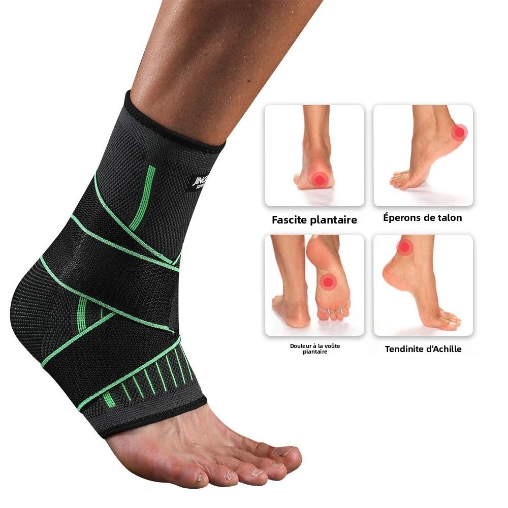 1Pcs Men Women Foot Joint Ankle Protector  Elastic Knitted Sports Ankle Support Brace For Cycling Yoga Basketball Volleyball