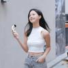 Curved Design Bladeless Handheld Hair Dryer Rechargeable Handheld Fan  Children Use