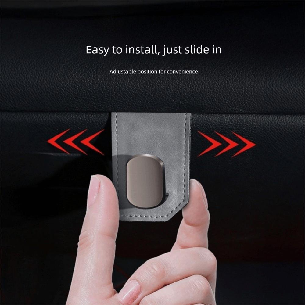 Suede Hanging Bag Hook Metal Car Handbag Holder Universal Car Seat Hook  Co-Pilot Storage Box