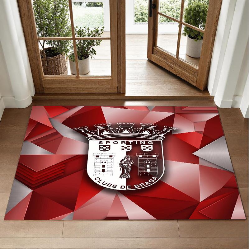 Braga FC Design Crystal Velvet Rug Soft Decorative Mat for Bedroom Entrance