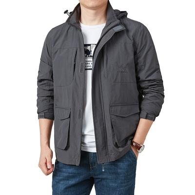 New Jacket Multi-pocket Tooling Casual Jacket Outdoor Trend Jacket Spring and Autumn New Men's Top