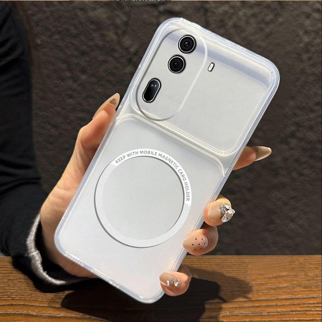 Metallic Finish Magnetic TPU Phone Case for OPPO Reno11 Pro 5G Shockproof Matte Soft Cover
