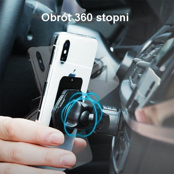 Uchwyt samochodowy Spigen QS24 - magnetyczny do kratki nawiewu czarny