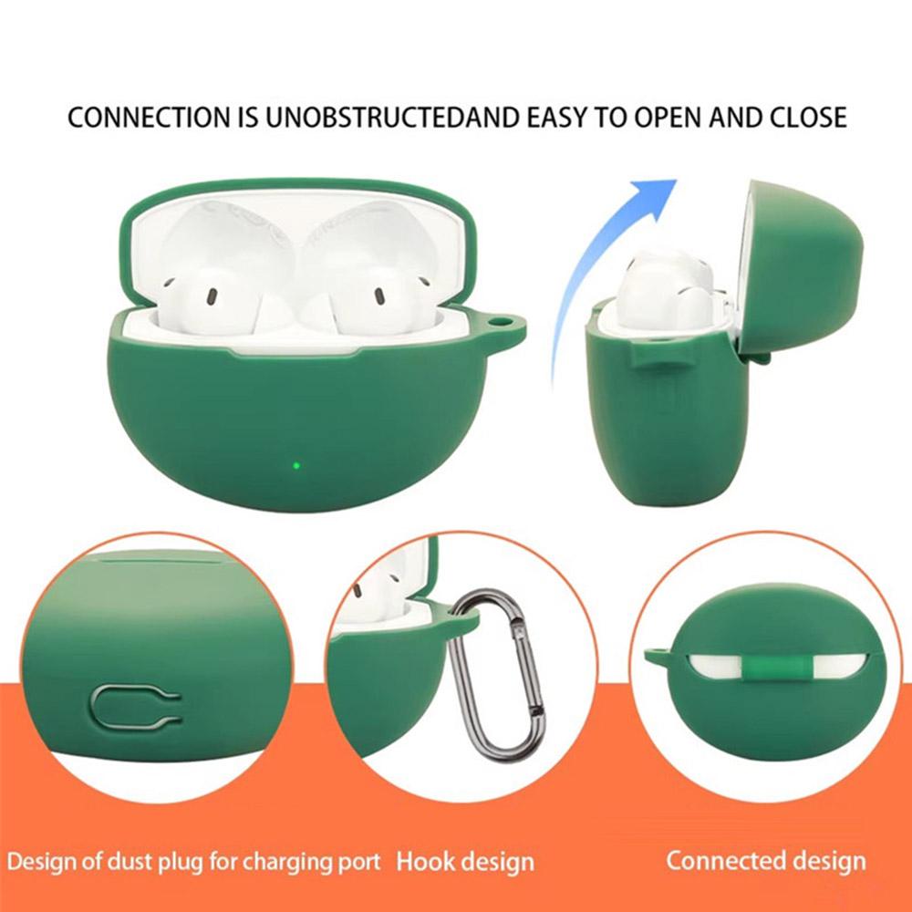 Pro OnePlus Buds 4 Silikonové pouzdro Bezdrátová sluchátka Ochranný kryt s přezkou proti ztrátě