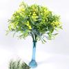 Artificial Simulation Flower 7-forked Bamboo Leaf Starry Sky Home Wedding Outdoor Decoration Green Plants Artificial Flowers Artificial Flower