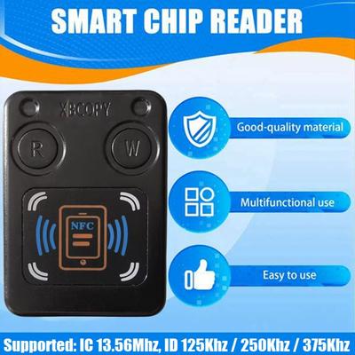 NFC RFID Smart Chip Kortläsare Kopierare+3xUID Nyckelring/CUID Kort IC 13.56M ID 125K 250K 375K RFID Token Klon Duplikator