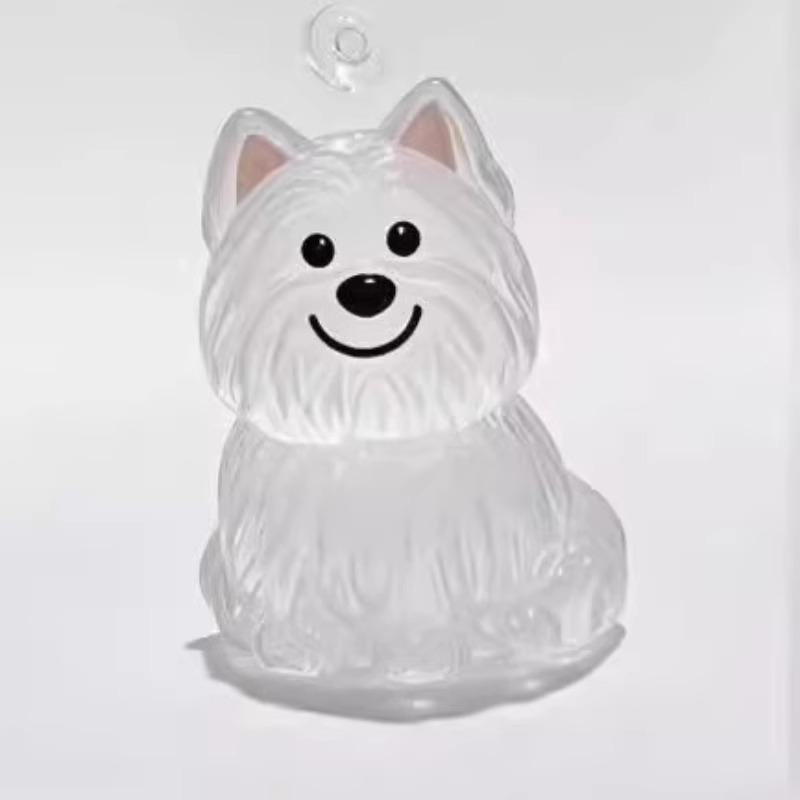Puppy Transparent Hair Storage Box - Cute Pom-Pom Animal Dustproof Keepsake Decoration Gift