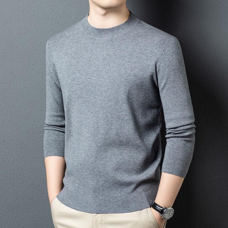 Yiliteng Men's Round Neck Pullover Sweater