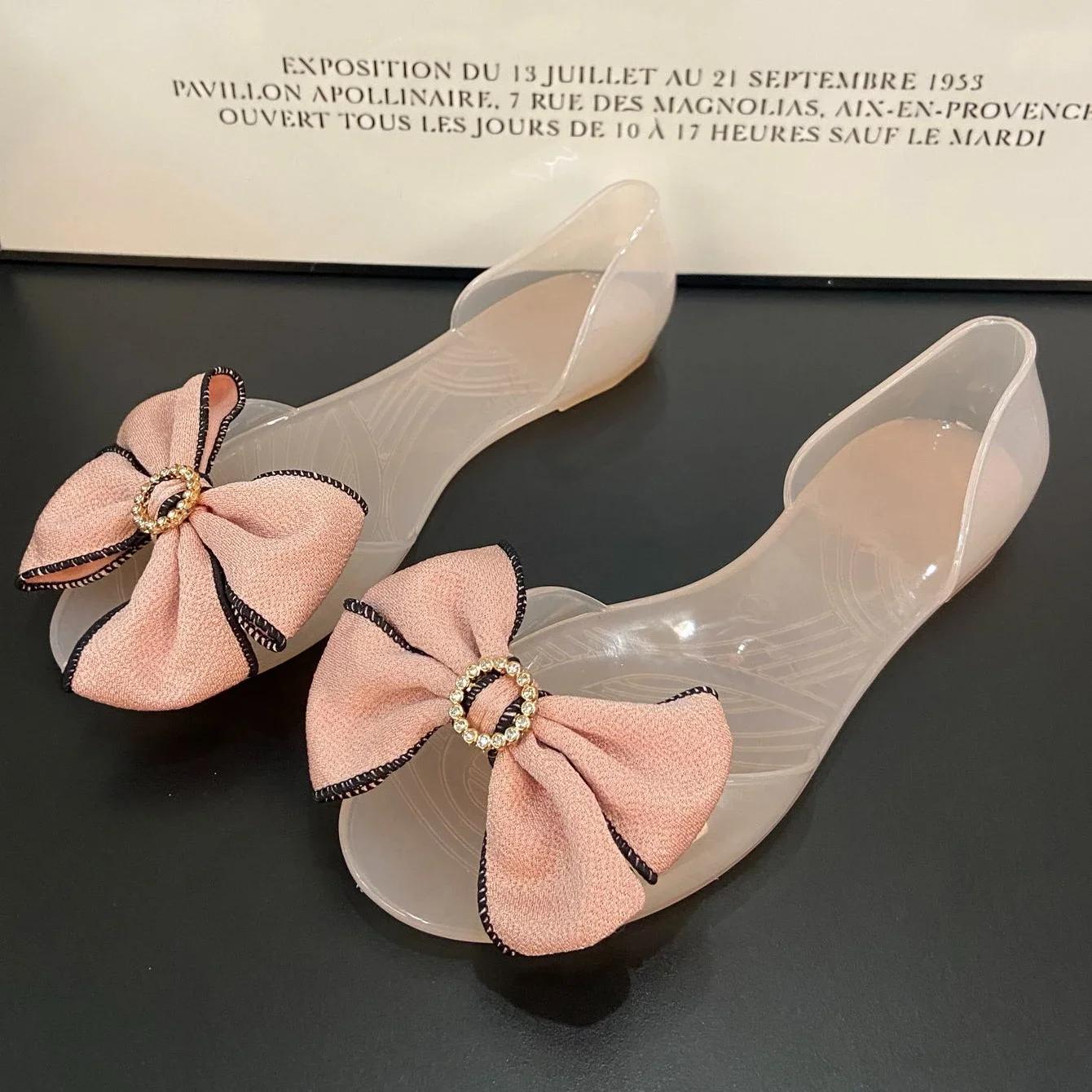 

Новые прозрачные сандалии женские желеобразные сандалии летние туфли на плоской подошве сверкающие бриллиантовые сандалии в форме рыбьего рта для женщин Sandalias De Mujer 42