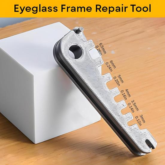 3Pcs Eyeglass Frame Adjustment Tools Eyeglass Curvature Adjuster Temple Arm Nose Pad Adjuster Professional Optician Tools for DIY Glasses Repair