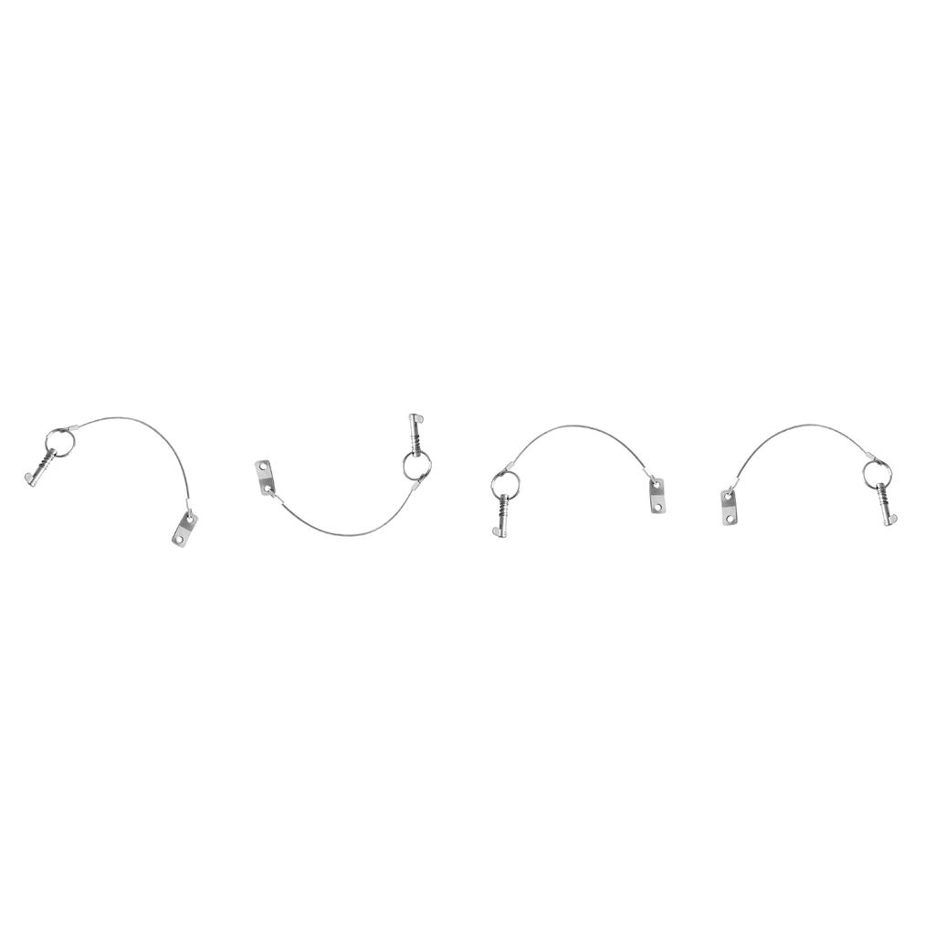 4pieces Stainless Steel Pin Lanyard Top Deck Hinge