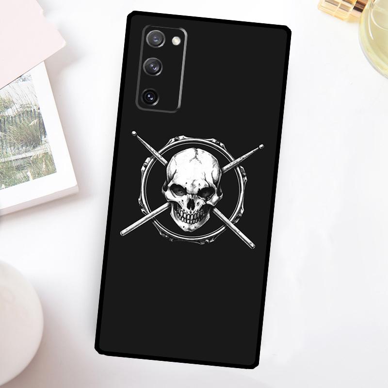Musical Instrument Drum Case For Samsung Galaxy S24 S23 S22 Ultra S21 S20 FE Note 10 Plus Note 20 S8 S9 S10 Cover