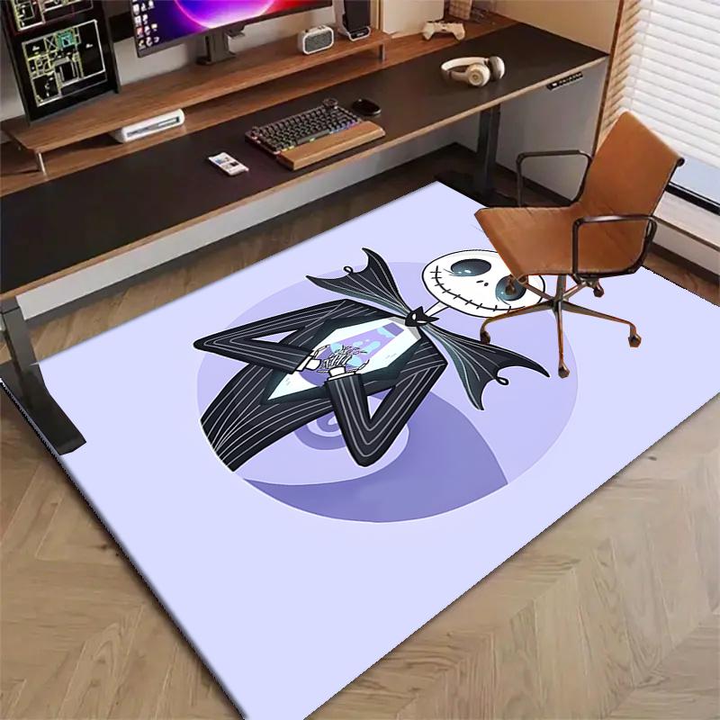 1pc Jack Christmas7 Design Printed Area Rug Carpet for Bedroom Living Room Home Decor Rugs Mat Non Slip Mat Rug for Bedside