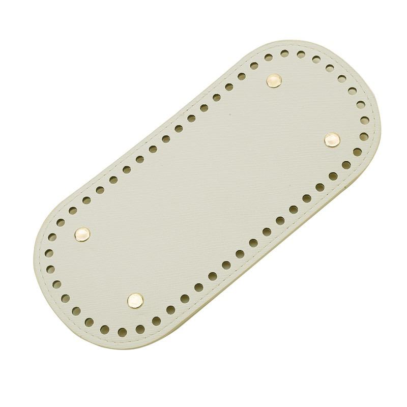 1-5Pcs Handmade Round/Oval Bottom PU Leather For Knitted Bag Wear-Resistant Accessories Bottom With Holes DIY Crochet Bag Bottom